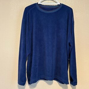 Vintage Y2K Patagonia Blue Rhythm Plush Synchilla Fleece Crewneck Sweatshirt XL